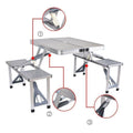 4pcs Portable Outdoor Folding Tables and Chairs One - BuzzerFish