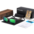 Black Bamboo Wooden Frame Sunglasses - BuzzerFish