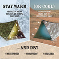 Camping Emergency Sleeping Bag Blanket Tent - BuzzerFish
