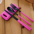 Portable Folding Travel Dinnerware Set - BuzzerFish
