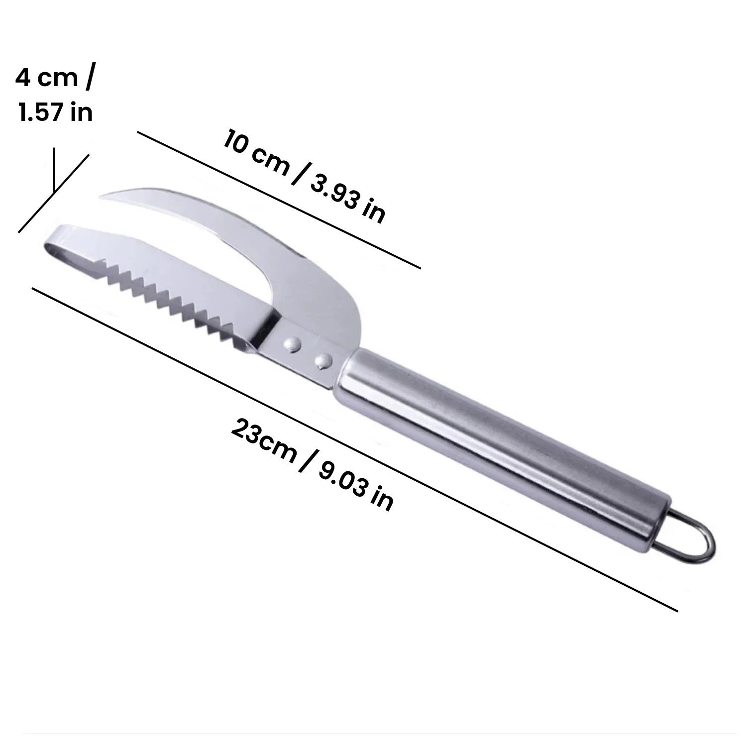 ScaleSniper® 3 in 1: Cut, Scrape, Dip Fish Scale Knife - BUZZERFISH