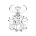 Shots Dispenser with 6 glasses - BuzzerFish